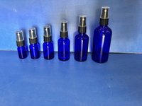 Blue Glass Spray Bottles