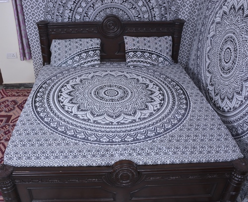 Indian Mandala Salte Round Cotton Duvet Cover