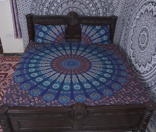 Quick Dry Indian Mandala Brown Cotton Duvet Cover