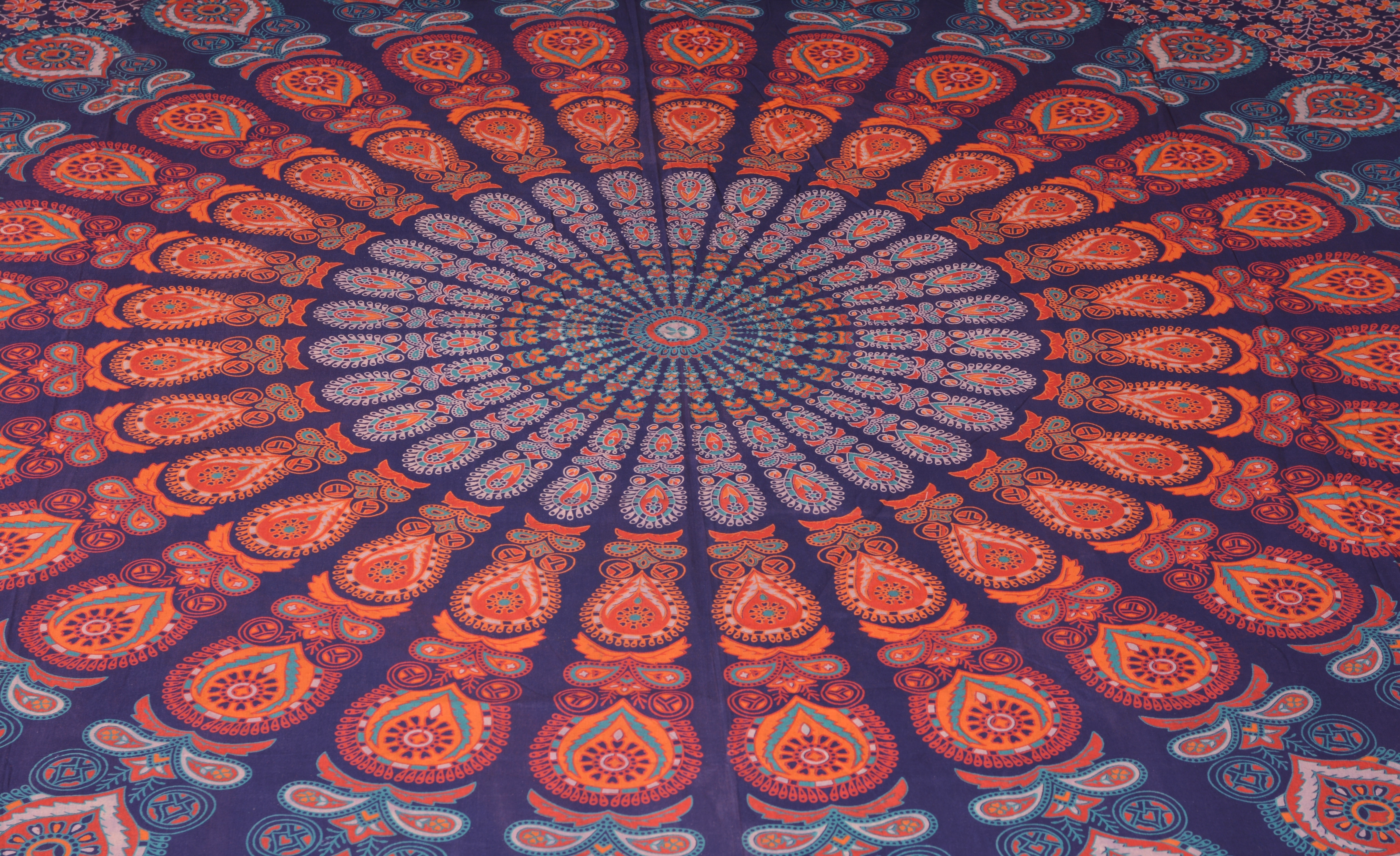 Indian Mandala Cotton Pink Duvet Cover
