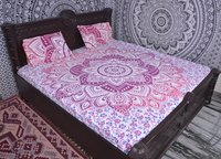 Indian Mandala Cotton Pink flower Duvet Cover