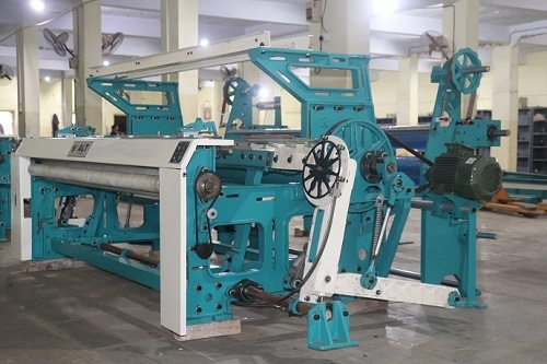 Rapier Loom Machine with double beam attachment