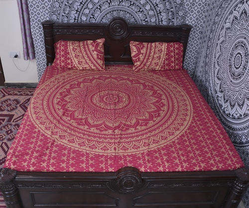 Indian Mandala Cotton Pink colour Duvet Cover