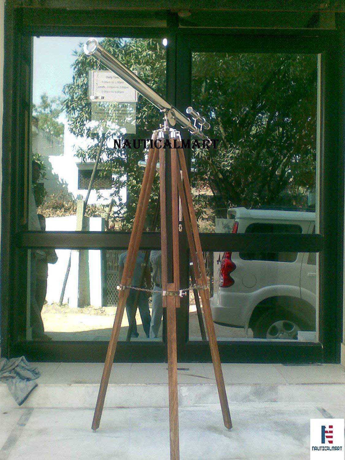 NauticalMart Floor Standing Nickel Telescope Griffith Astro 65