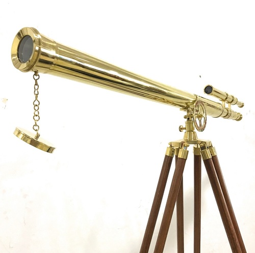Nautical Ship Scope Floor Standing Griffith Astro Brass Telescope 64
