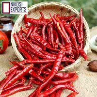 Dry Red Chilli S273 - Semi-wrinkled Long Size, Medium Heat | Whole Dried, Powdered, And Crushed Flakes, Natural Taste And Nutritional Value