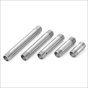 Silver Chrome Plated Brass Long Nipple