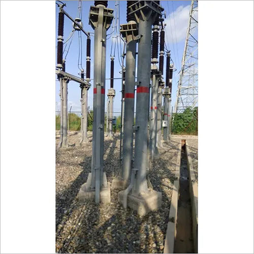 Steel Railway  Substation Structure Pipe