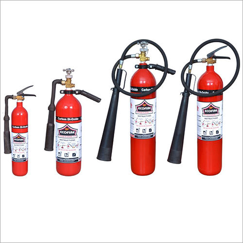 Red Carbon Dioxide Based Fire Extinguisher