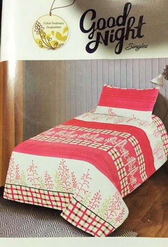 Good night Single Cotton Bedsheet