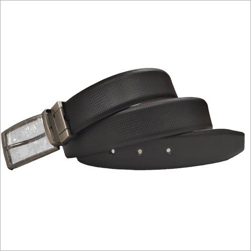 Mens Black Plain Leather Belt Size: All Sizes Are Available
