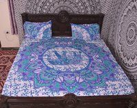 Indian Mandala Cotton Elephant Duvet Cover