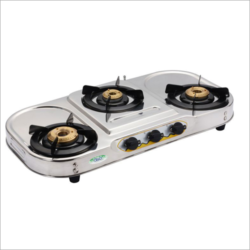 SS Oval Shape Burner Gas Stove