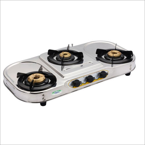 SS Oval Shape Burner Gas Stove