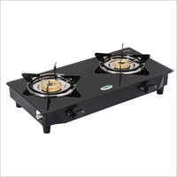 MS Powder Coated Toughened Glass Top 2 Gas Stove