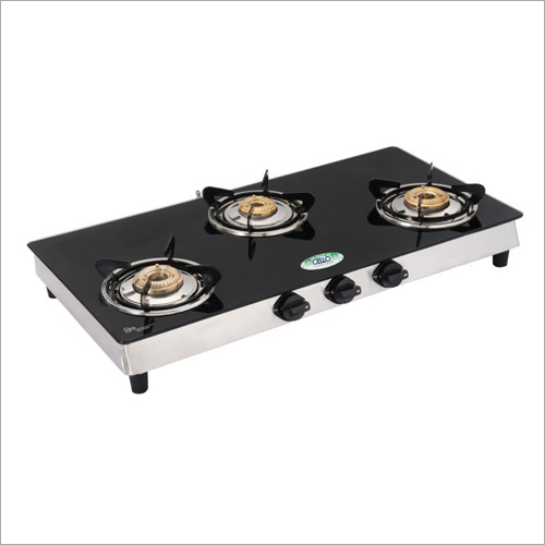 SS Frame Toughened Glass Top Gas Stove