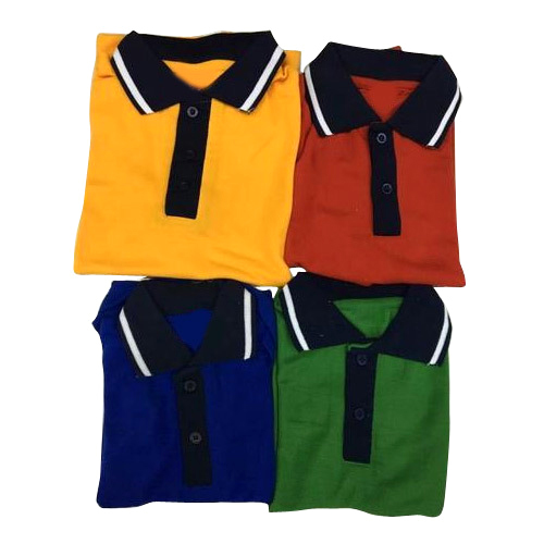 Kids Multi Colour School Uniform T-Shirt