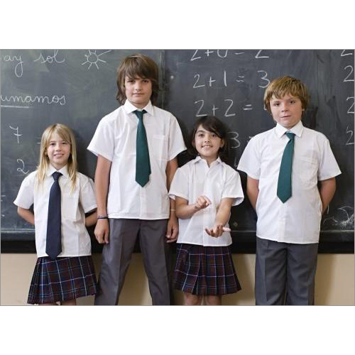 Kids Half Sleeve School Uniform