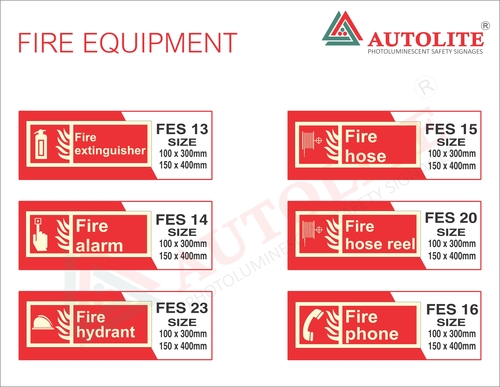 Fire Equipment Signages Application: Indoor & Outdoor