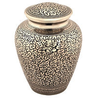 Silver Brass Cremation Urn