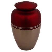 Red Adult Cremation Urn