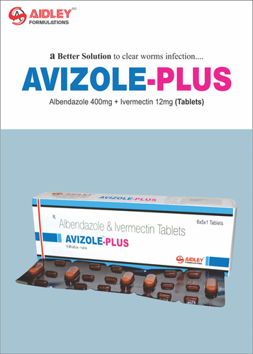 Albendazole 400mg + Ivermectin 12mg Tablet