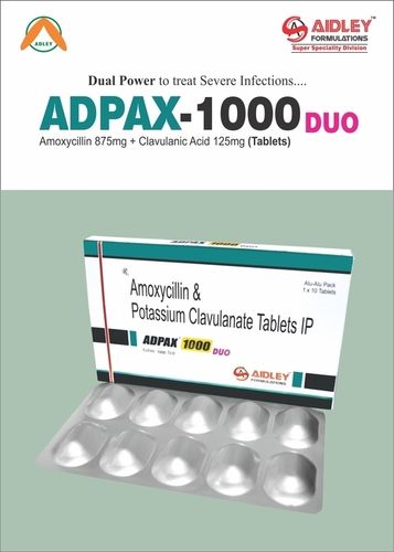 Amoxycillin 875mg + Clavulanic acid 125mg