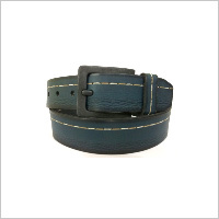 Blue Contrast Stitch Belt