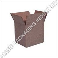 Jute Corrugated Packaging Box - Kraft Paper Material, Square Shape, Brown Color | Offset Printing With Durable Plastic Features