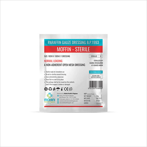 Paraffin Dressing Patch - Paraffin Gauze, Varied Sizes | Low Adherence, High Absorbency, Sterile, Infection Reduction