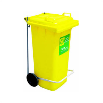 Yellow Plastic Dustbin Application: Hospital