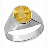 Pukhraj Stone - Yellow Oval Cabochon Gemstone | Natural Fine Quality From India