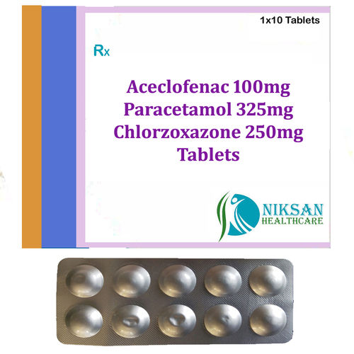 Aceclofenac Paracetamol Chlorzoxazone Tablets