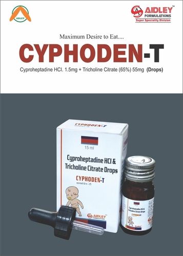 Cyproheptadine Hcl 1.5mg + Tricholine Citrate 55mg / ml Drop