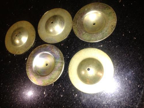 Khanjira - Iron Sheet With Polished Brass, 2.5" to 6" Diameter | Professional Singing, Non-Electric, Metal Body, Weight 2-5 kg