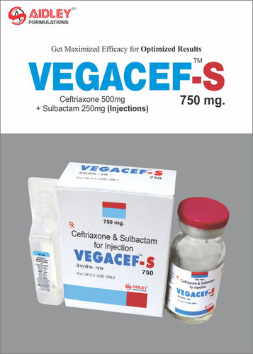 Injection Ceftriaxone 500mg + Sulbactam 250mg