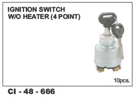 Ignition switch w/o Heater jcb