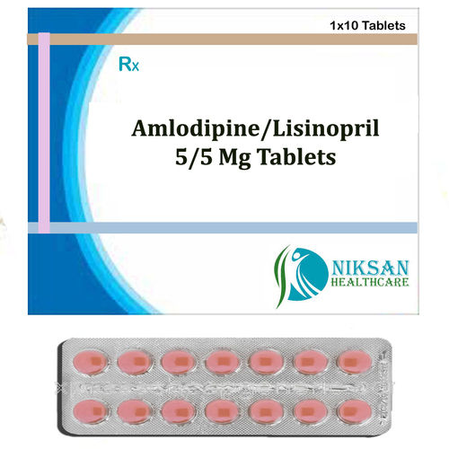 Amlodipine & Losartan Tablets - 5 Mg Dosage | Quality Control Certified, Hypertension Management, Safe for Aged Patients, 10 Unit Packaging
