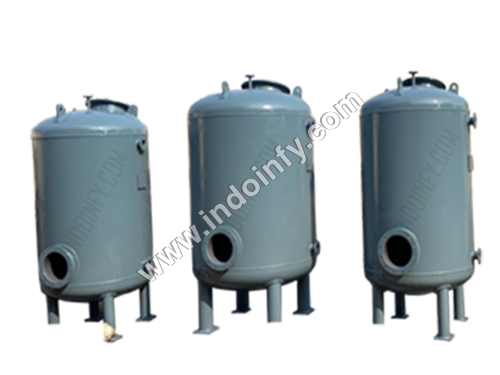 MS Pressure Vessel - Mild Steel, 1000-10000 Liter Capacity | Customized for Industrial Applications, Hydro-Tested Quality Assurance