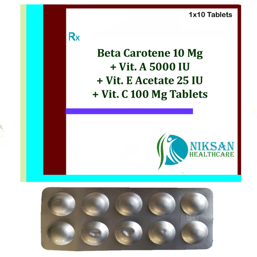 Beta Carotene Vitamin A Vitamine Vitamin C Tablets