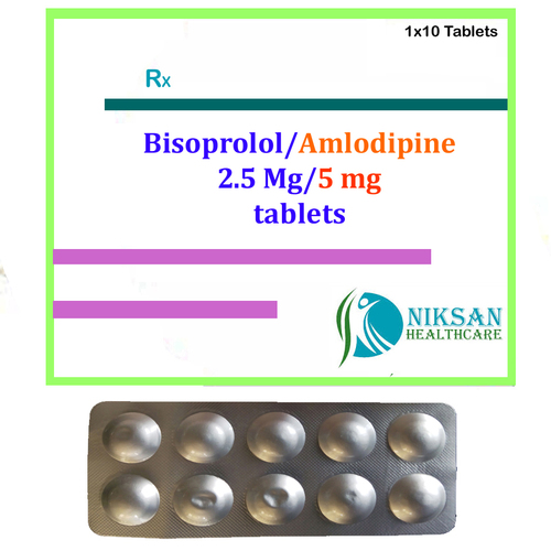 Bisoprolol 2.5 Mg Amlodipine 5 Mg Tablets