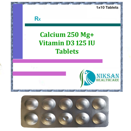 Calcium 250 Mg Vitamin D3 125 Iu Tablets