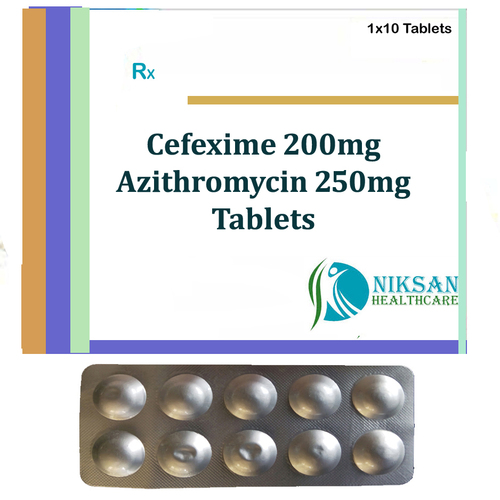 Cefixime 200Mg Azithromycin 250Mg Tablets