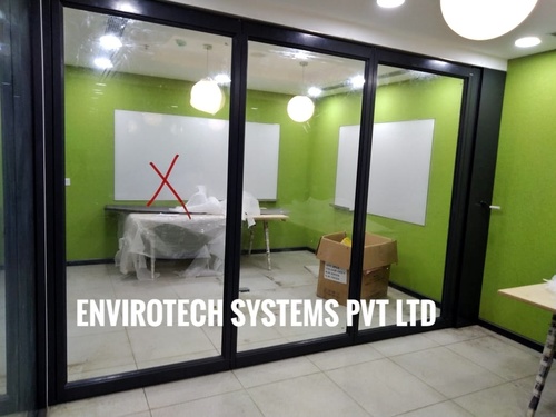 Glass Sliding Folding Partition
