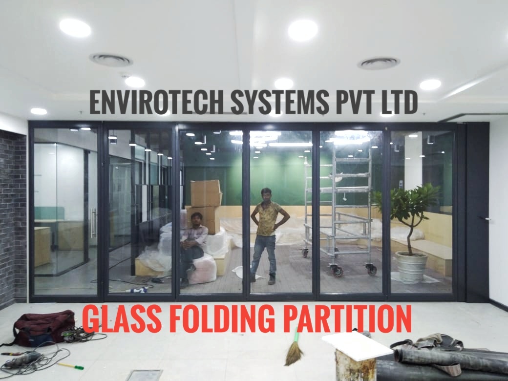 Glass Sliding Folding Partition