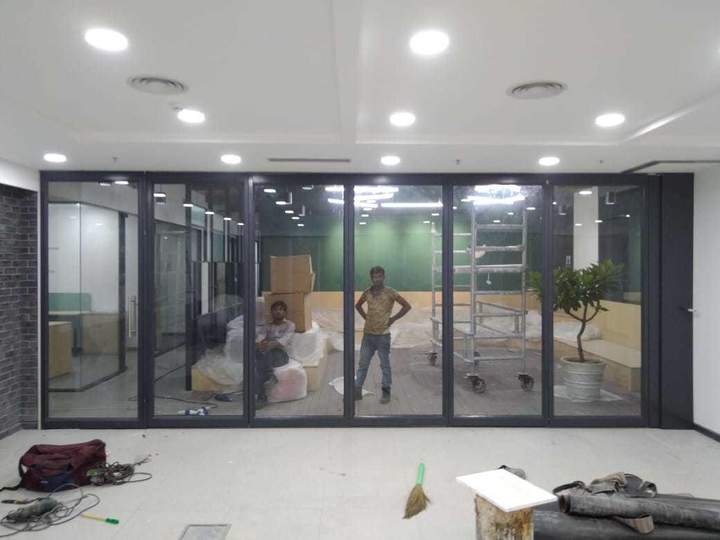 Glass Sliding Folding Partition