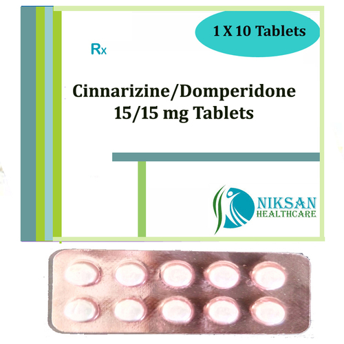 Cinnarizine 15Mg Domperidone 15 Mg Tablets