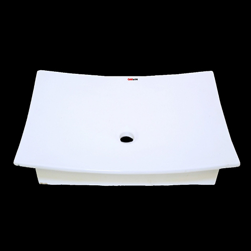 Modern Wash Basin - Ceramic, Standard Size, White Color | Stain Resistant, Dust Proof, Easy to Clean, Durable Quality