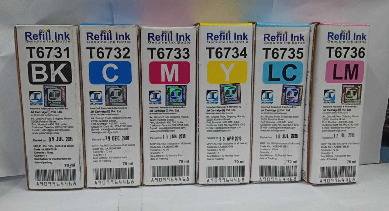 Aqua Jet Inks for Epson Printer