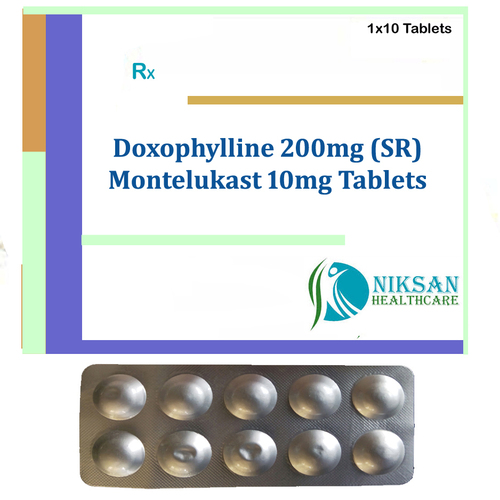 Doxophylline 200Mg (Sr) Montelukast 10Mg Tablets